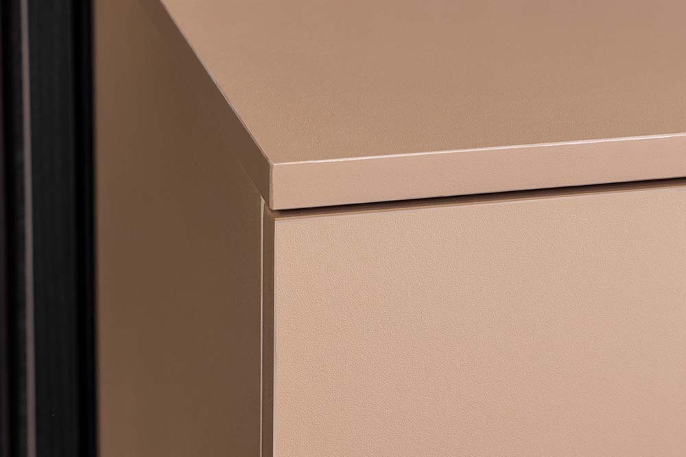 Modernes TV-Board LOFT 160cm natur grau beige greige drei Fächer Schublade