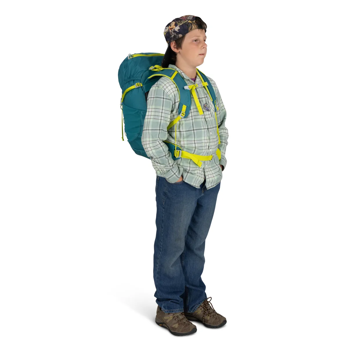 Osprey Kids' Jet 28 Green Canopy/Limeline Green