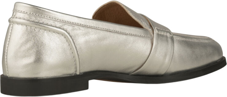 Shoe The Bear STB-ERIKA SADDLE LOAFER LEATHER Silver metallic