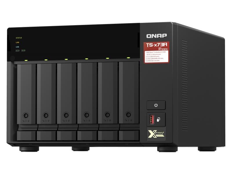 QNAP NAS TS-673A-8G 6-bay NAS mit 6 Laufwerkschächten