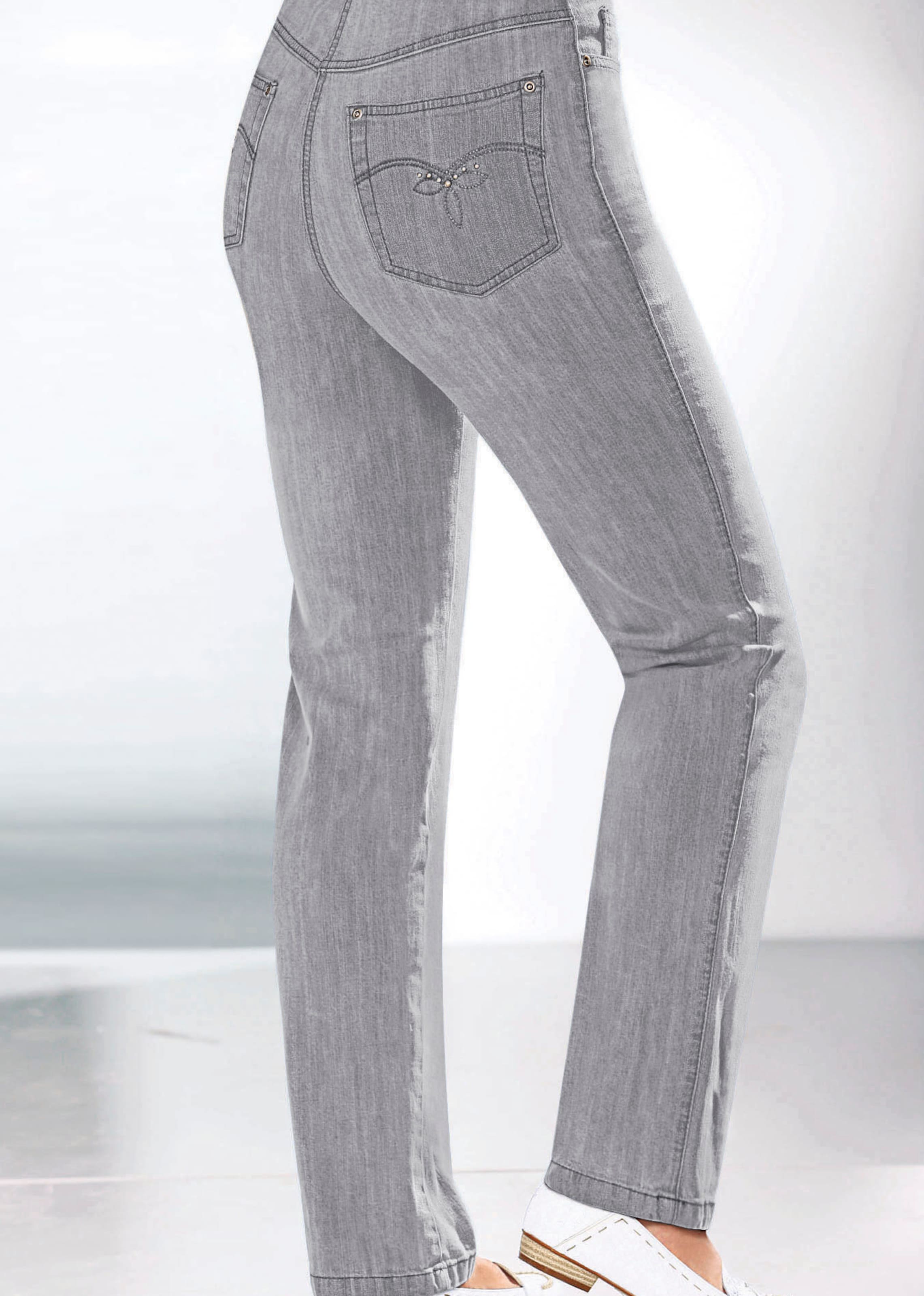 5-Pocket-Jeans in grey-denim