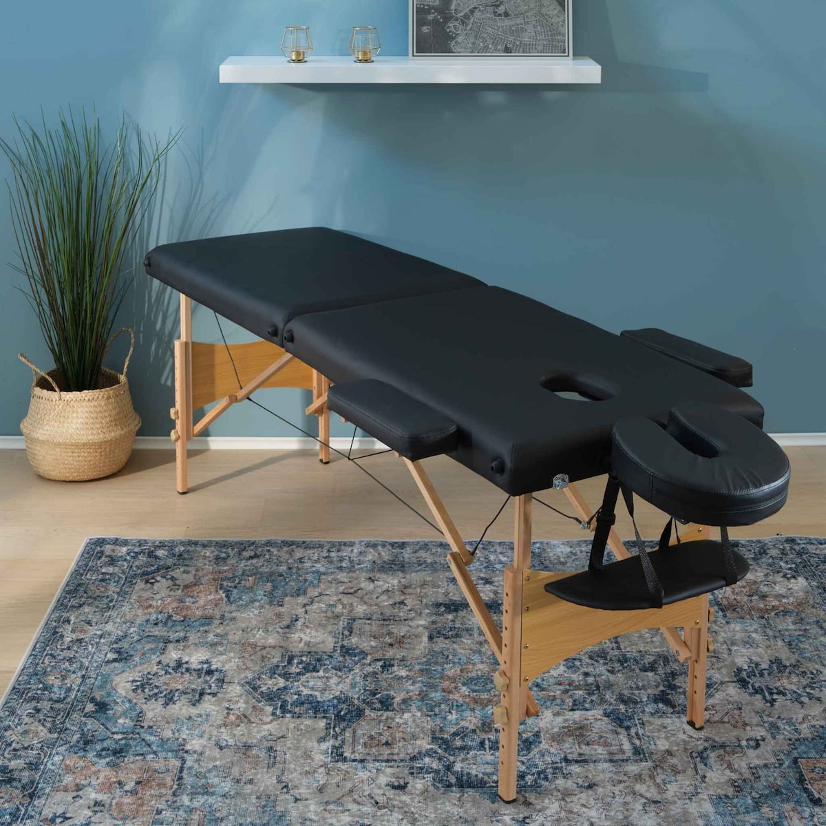 React Massasjebenk P200, svart