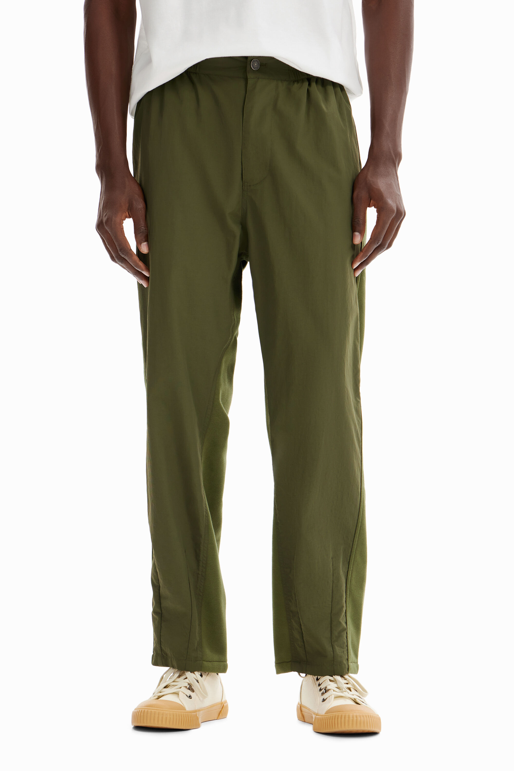 Pantalon hybride plis