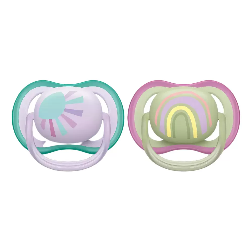 Philips Avent Ultra Air 0-6 mdr. - Lyserød Sol/Regnbue