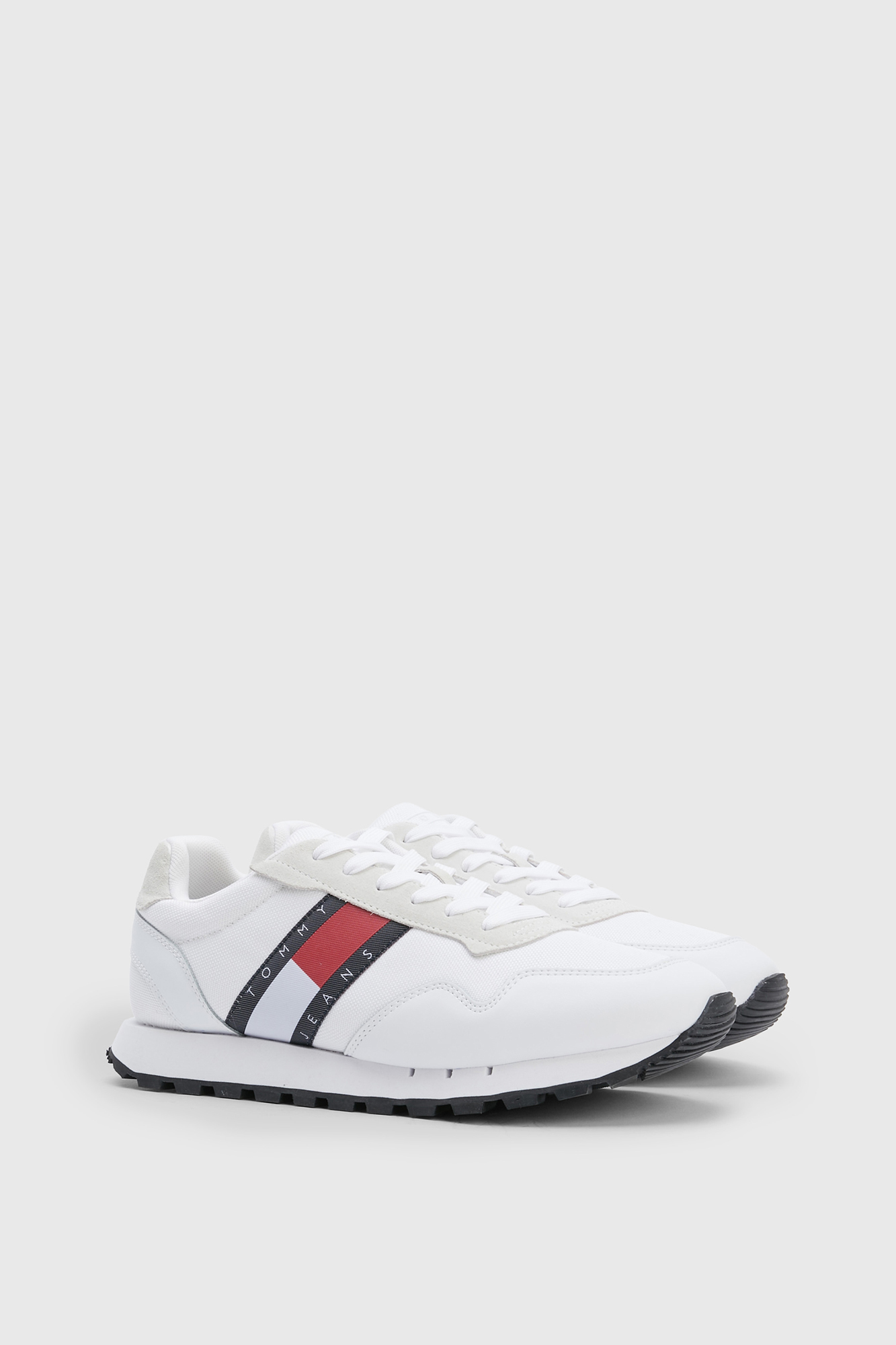 Tênis retrô masculino Tommy Jeans com bandeira