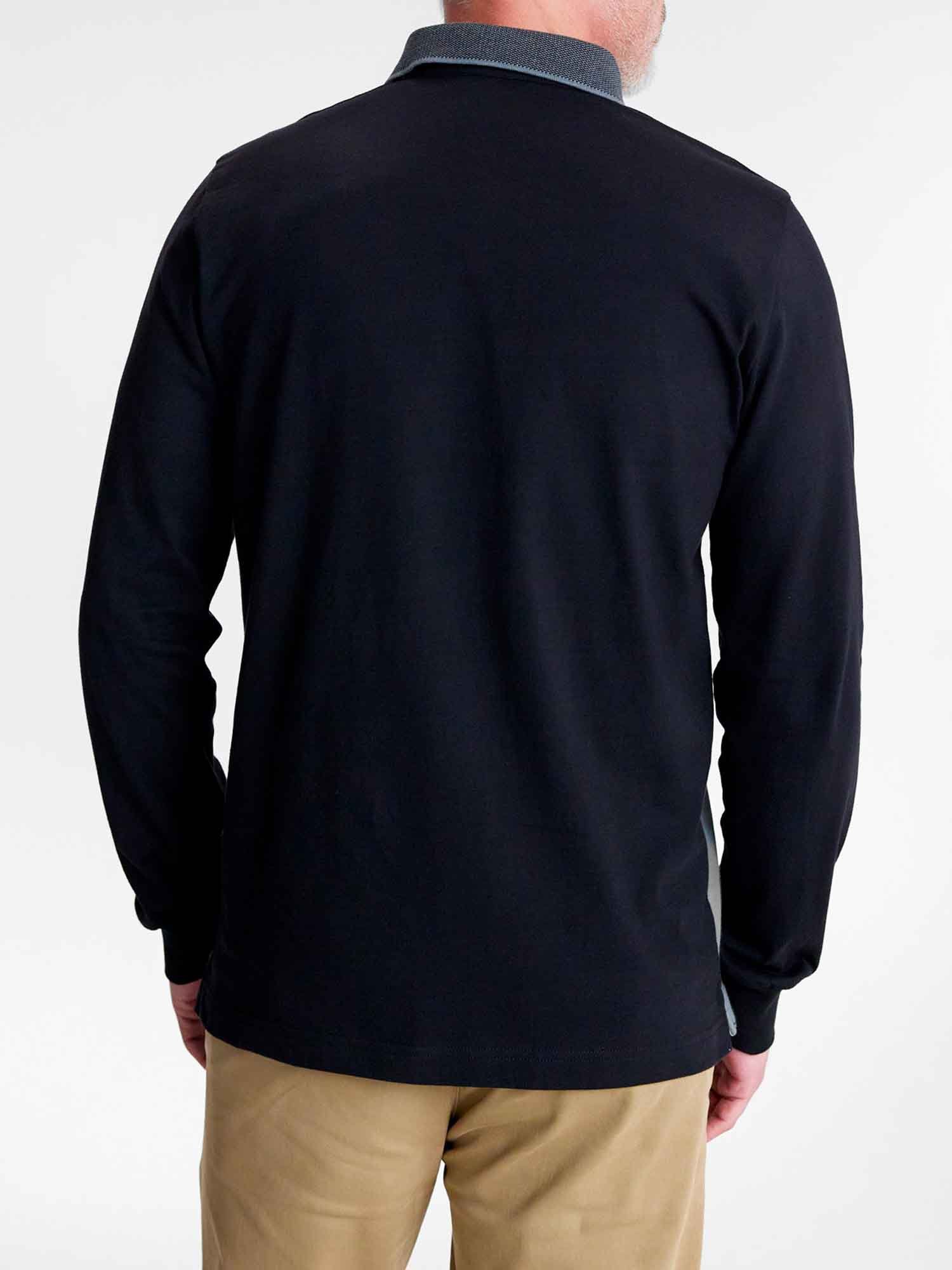 Polo Homme A Rayures Coton Biologique Bleu