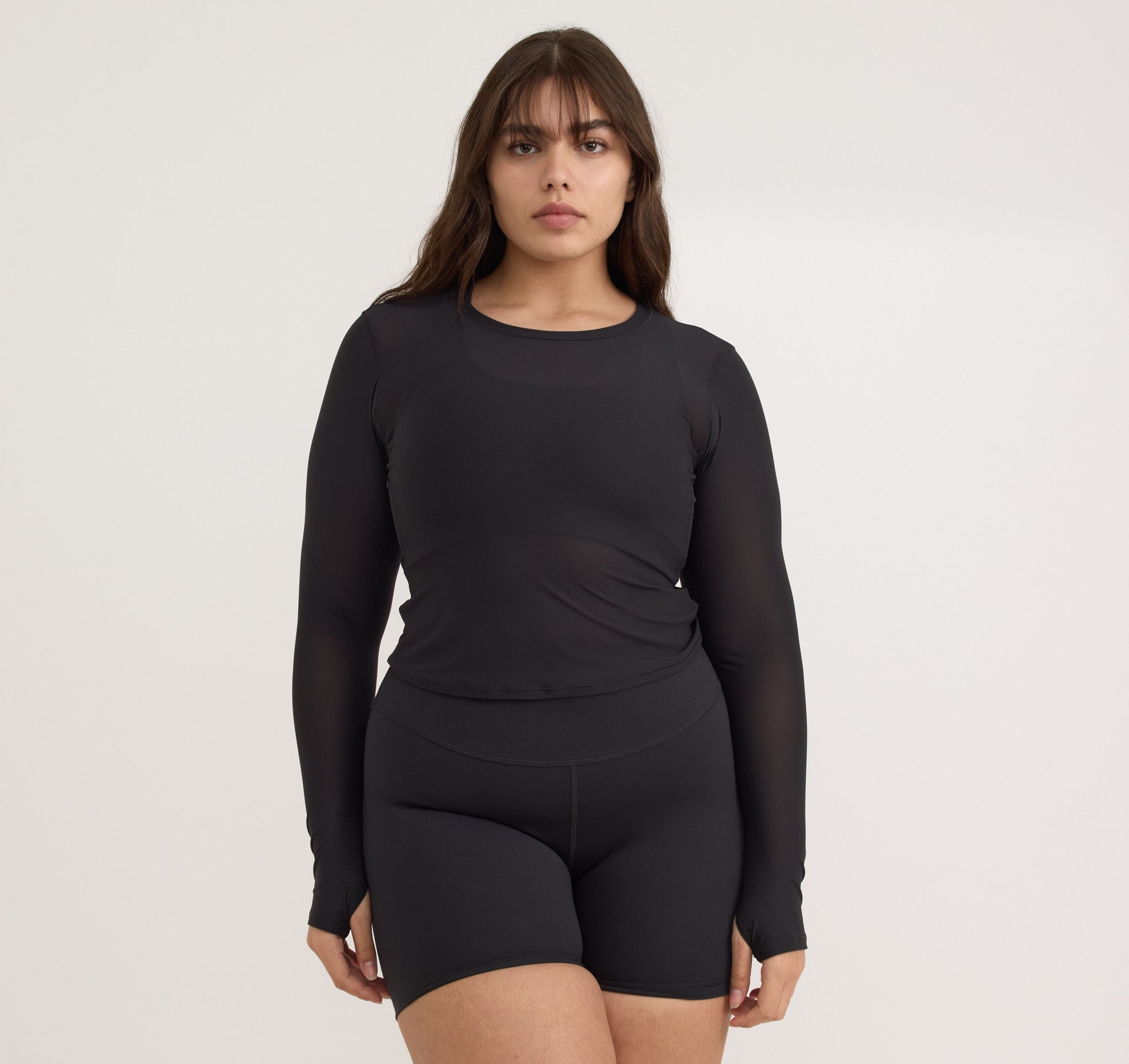 RECYCLED NYLON<br>Active Mesh Long Sleeve Tee