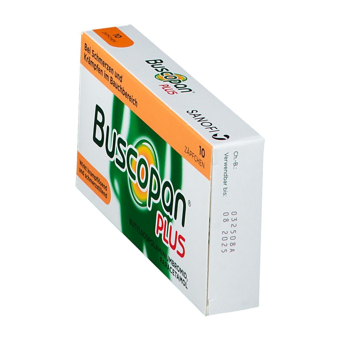 Buscopan Plus Zäpfchen bei Bauchschmerzen und Regelschmerzen