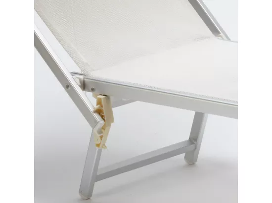 4 chaises longues pliantes en aluminium plage jardin San Vito Lo Capo