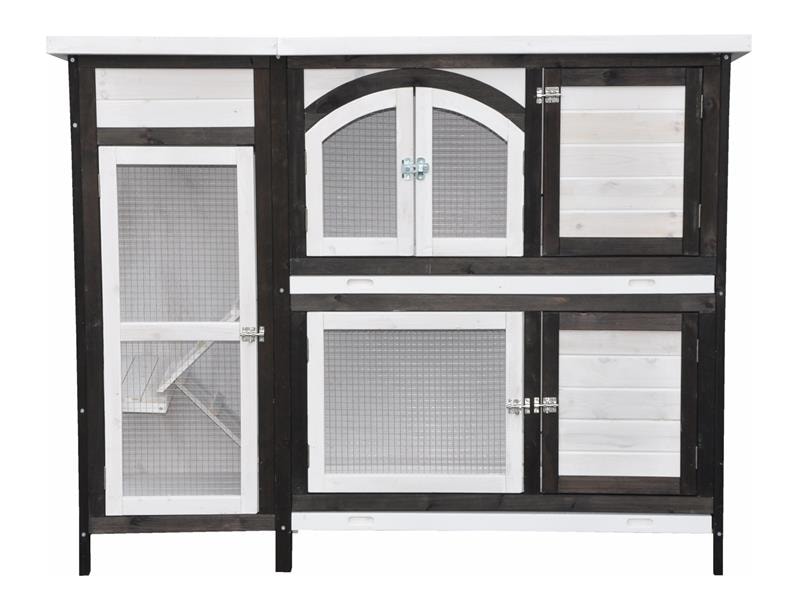 Nanook Kleintierstall Jumbo braun 145 x 48 x 109 cm