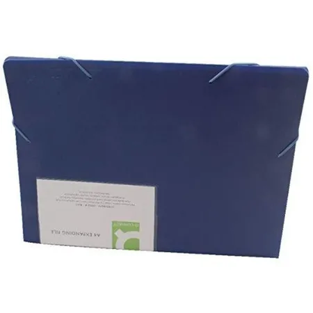 Q-Connect Fächermappe mit 13 Taschen, blau
