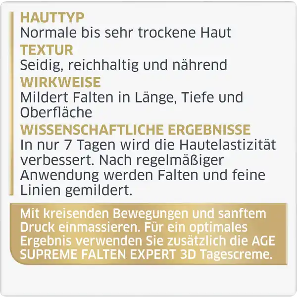 Falten Expert 3D Hyaluron-Aktivator 3D Anti-Falten Nachtcreme