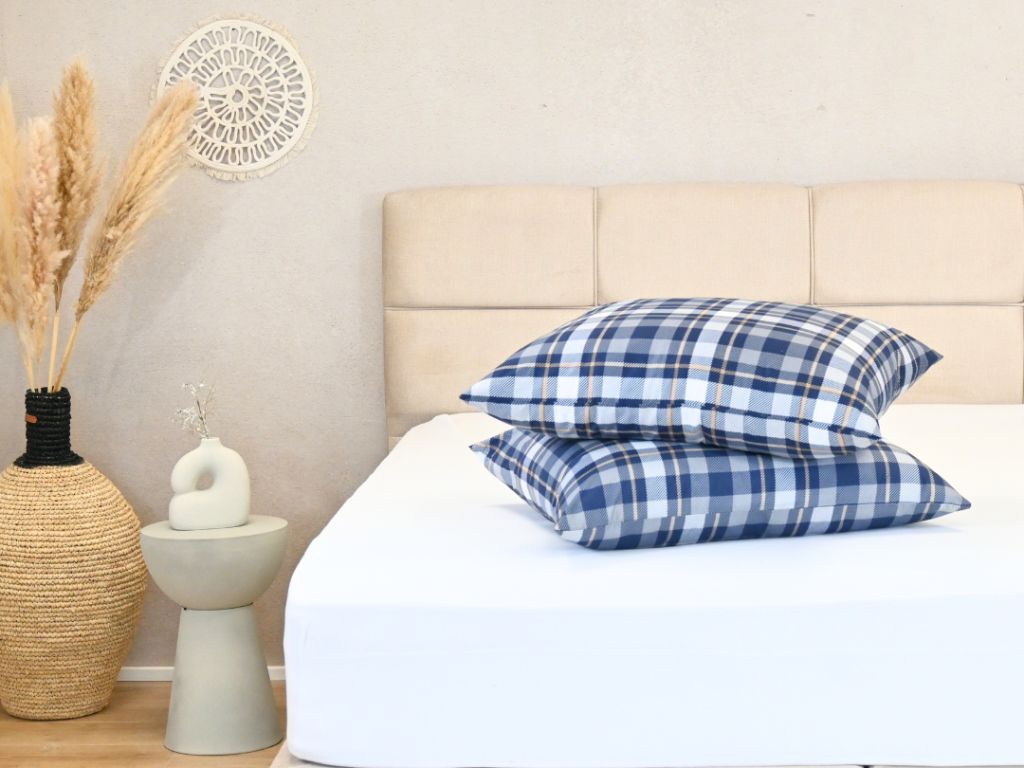 HappyBed Tartan set van 2 kussenslopen - 60x70 cm