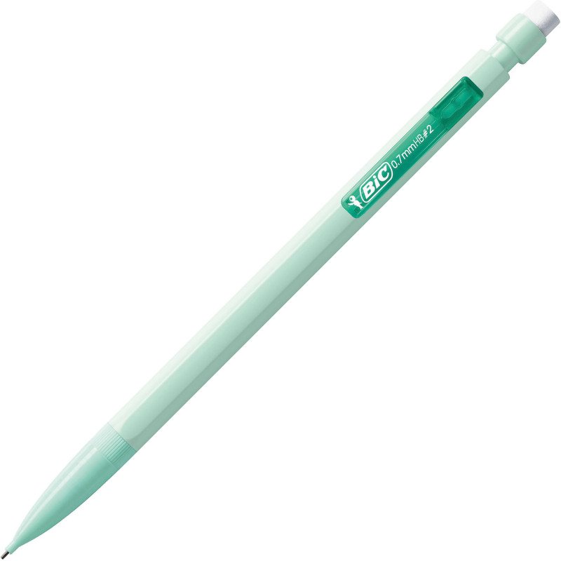 Portemine Bic Matic Pastel pointe 0,7 mm HB - Pochette de 10 assorties