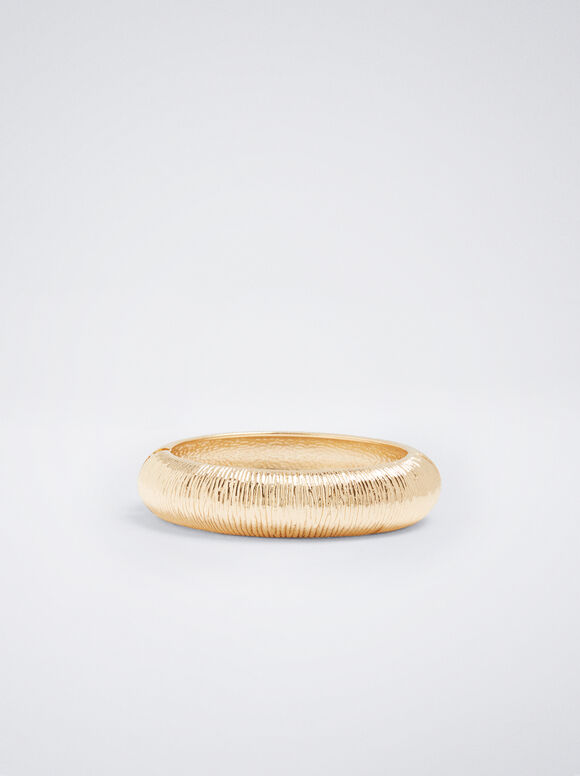 Pulsera Rígida Dorada - Dorado