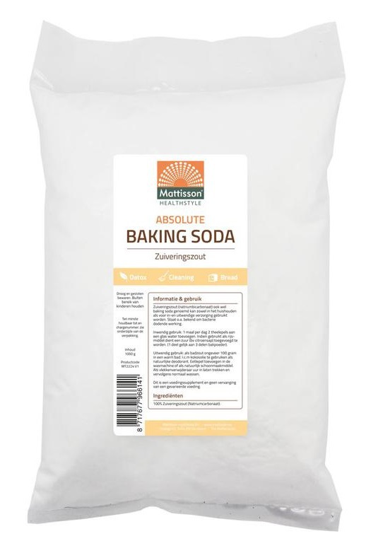 Mattisson Baking Soda - Zuiveringszout (natriumbicarbonaat) 1000g