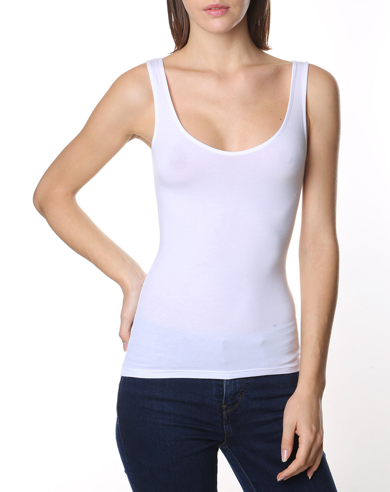 Mare Débardeur Juliette en Micromodal blanc