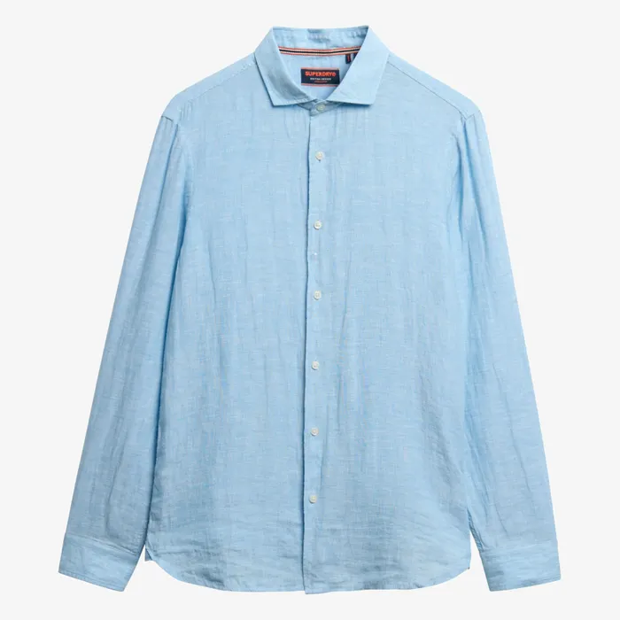 Superdry Vacation Linen LS Overhemd Heren