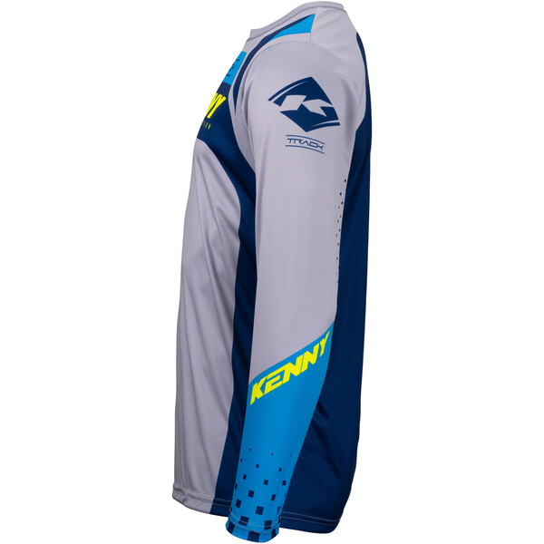 Kenny - Maillot enfant Track Kid Focus - 2023 Gris / Navy / Jaune