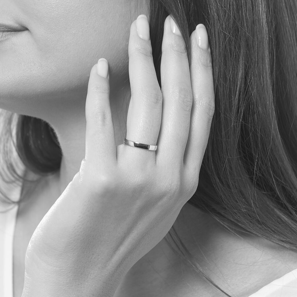 Alliance Julie Ruban Classique Or Blanc