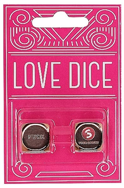 Shots Love Dice Rosé Gold Terningkastspill