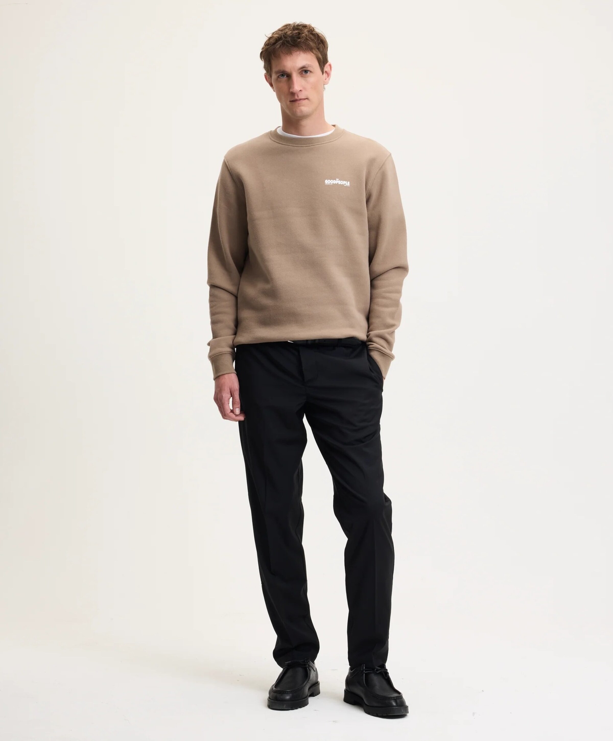 The GoodPeople Heren sweater bruin