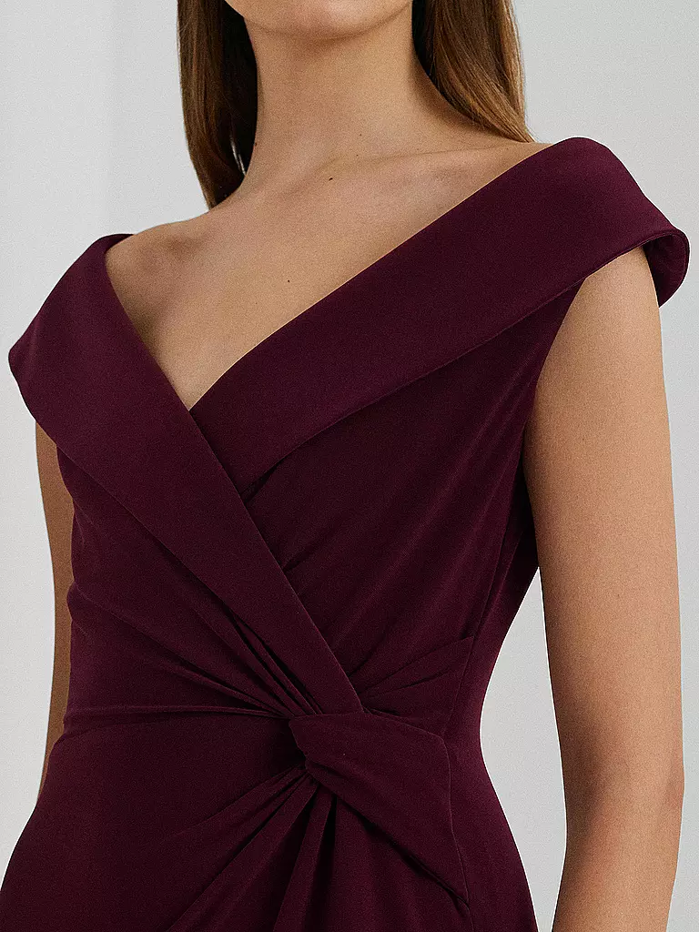LAUREN RALPH LAUREN Abendkleid LEONIDAS dunkelrot