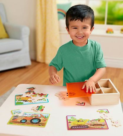 B. toys Puzzlespiel - 4x12 - Arbeitsfahrzeuge