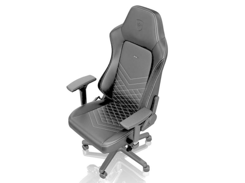 noblechairs Gaming-Stuhl HERO Schwarz/Weiss Ergonomischer Gaming-Stuhl