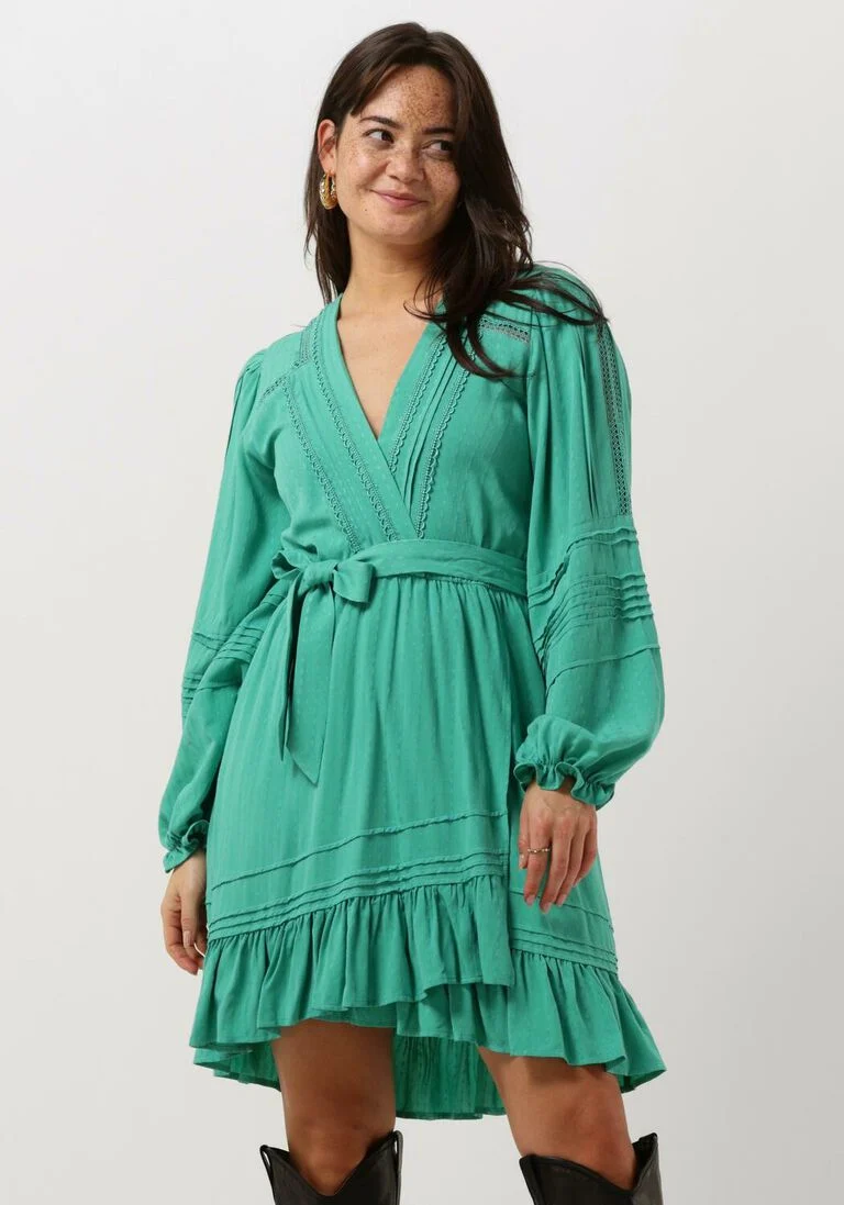 SUNCOO groene suncoo mini jurk cassieca