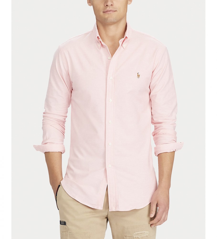 Camisa Oxford rosa Ralph Lauren