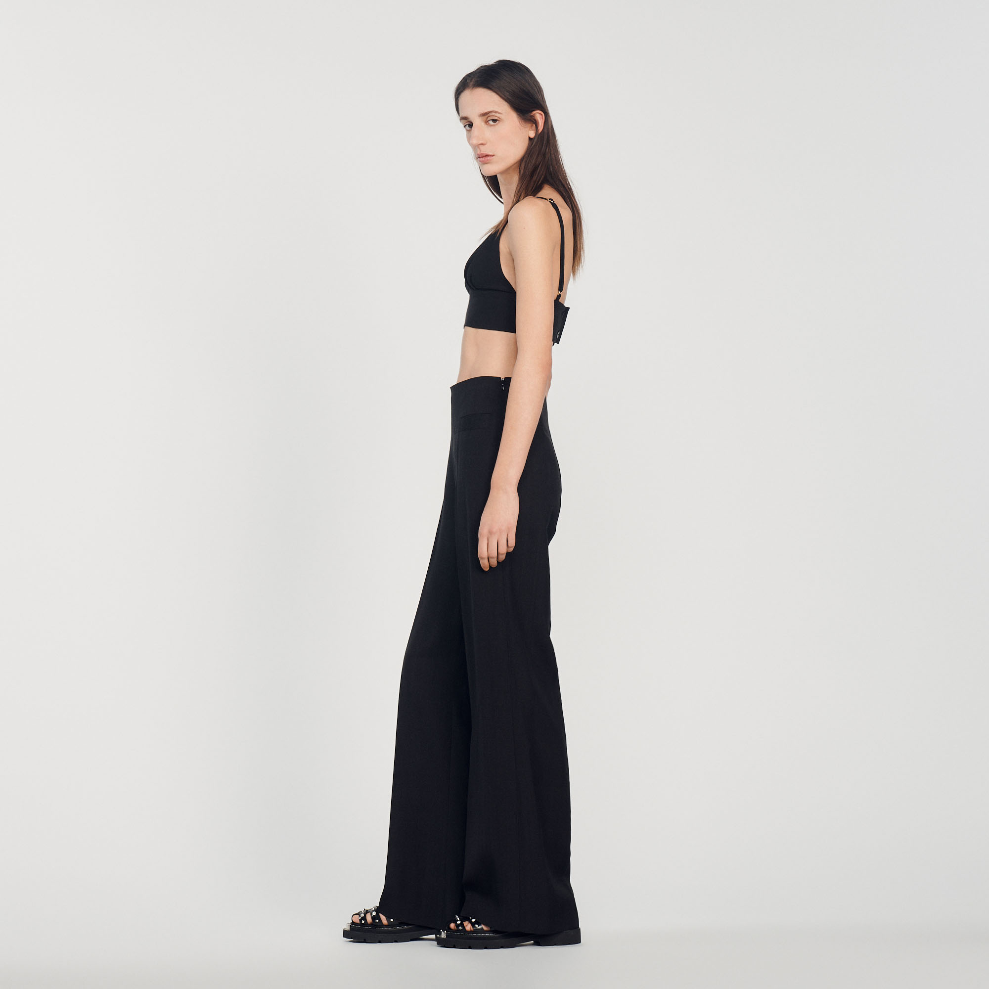 Pantalon jambe large