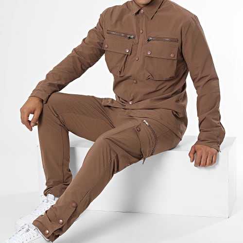 Ensemble Cargo LL682 Marron