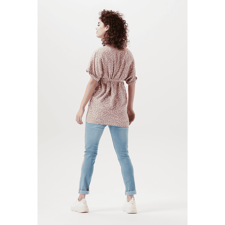SUPERMOM Bluse Flowers Elderberry
