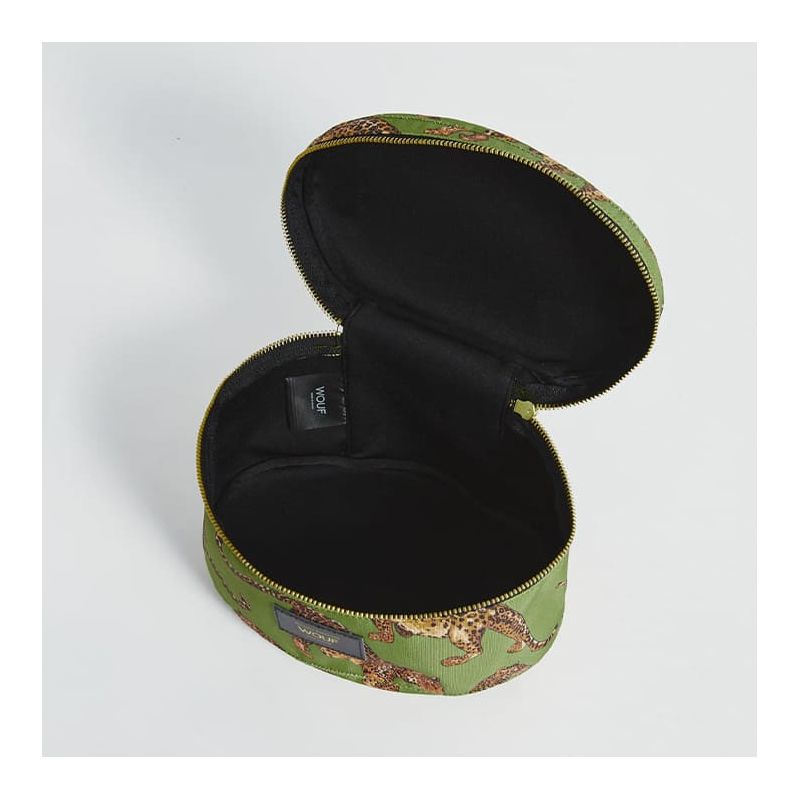 Trousse de Toilette XL 27cm Olive Leopard