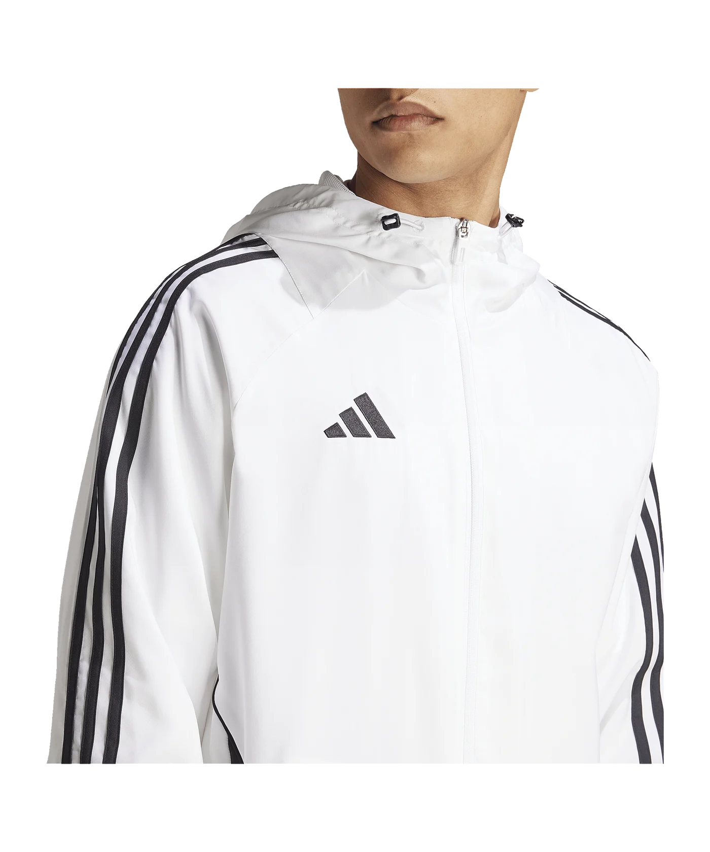 adidas Tiro 24 Windbreaker Weiss Schwarz