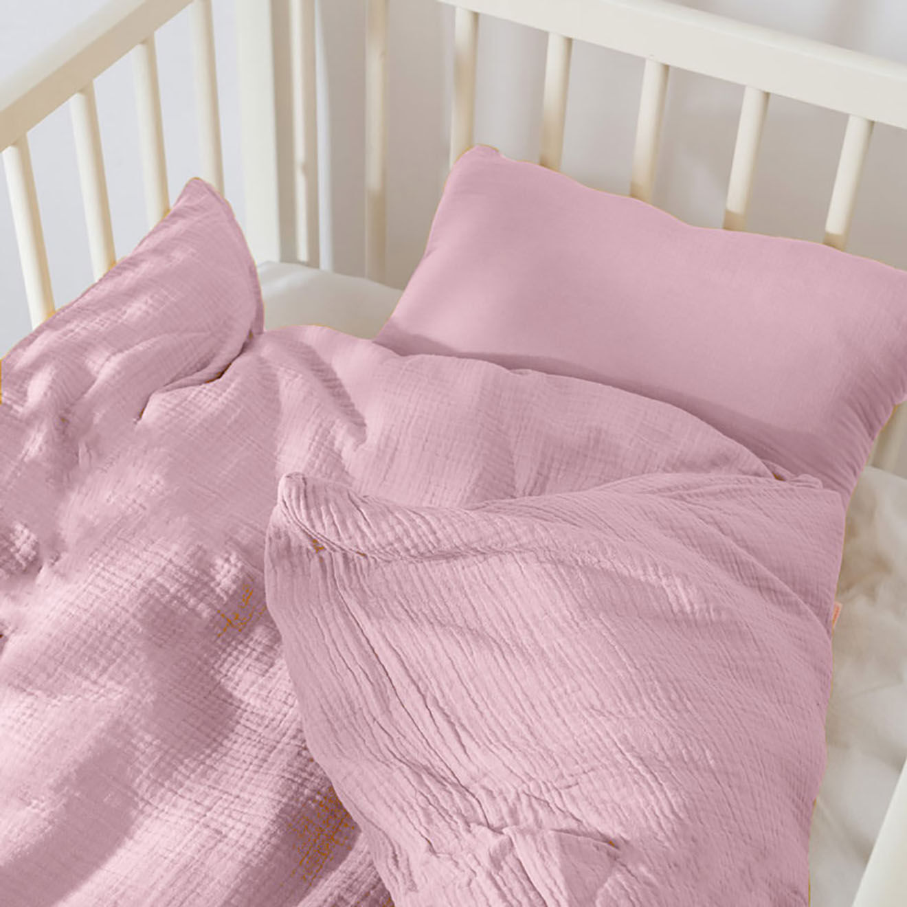 Papate Housse de Couette en Coton Bio rose - 100x140 cm