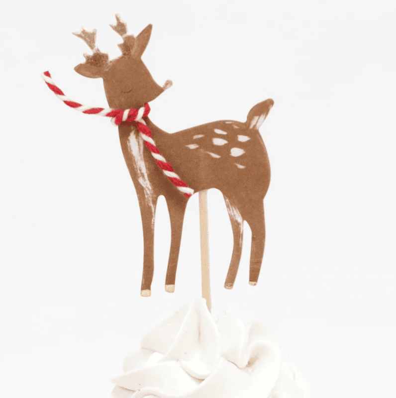 Meri Meri Cupcake kit med Julefigurer, 24 stk.