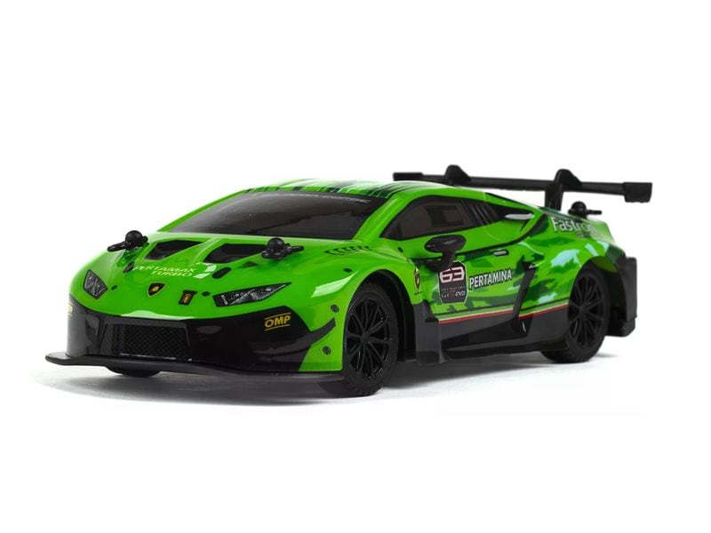 TEC-TOY Auto Lamborghini Huracan GT3 Grün, 1:24 Ferngesteuerter Sportwagen für Kinder ab 6 Jahren