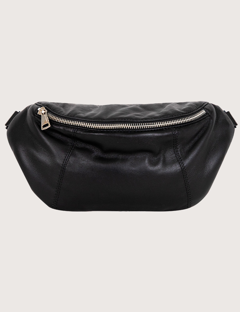 OAKWOOD SAC BANANE FEMME CUIR NIKKI NOIR