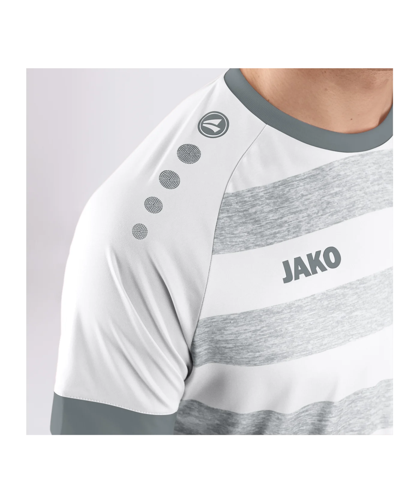 JAKO Celtic Melange KA Trikot Weiss Grau F003