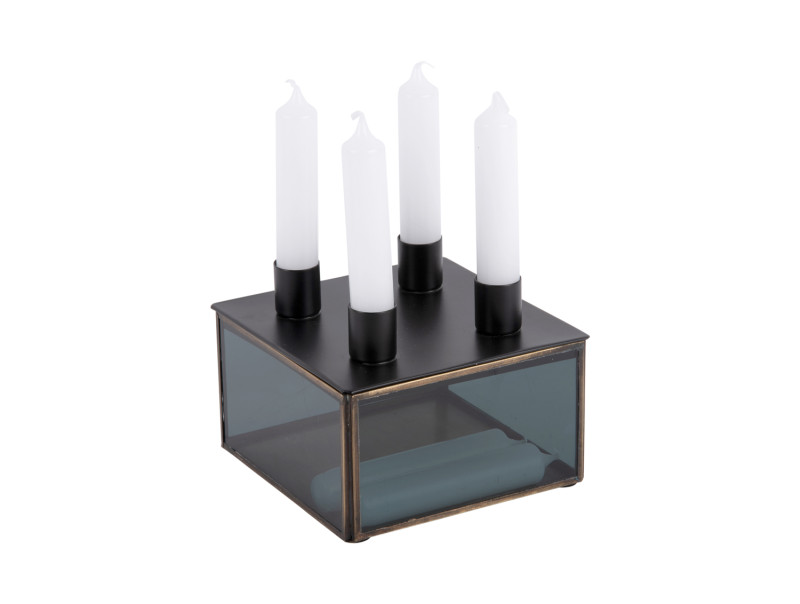 Candle Holder Boxed Square