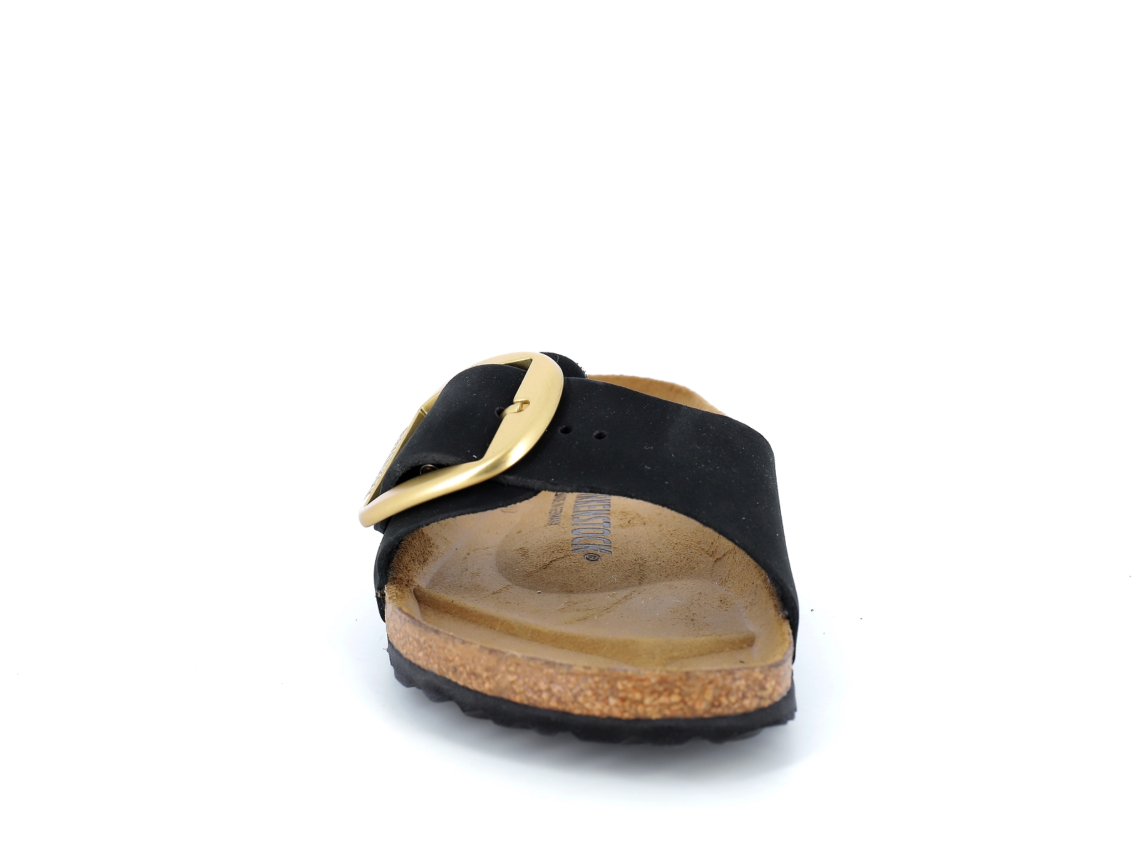 Birkenstock-02730 - Madrid Big Buckle Nubuck Velours Noir