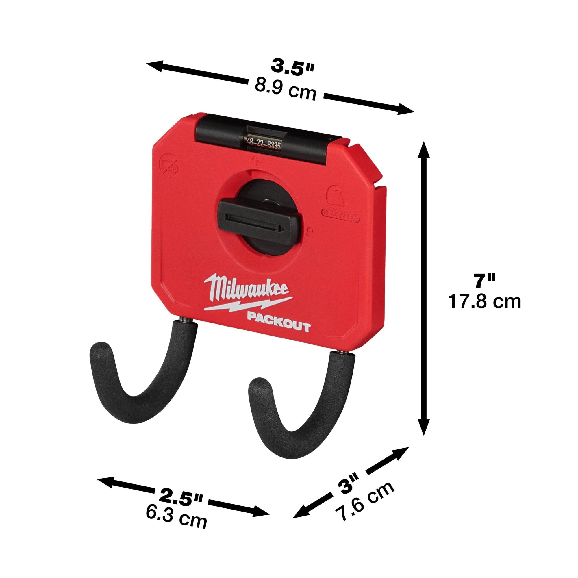 Milwaukee PACKOUT™ Kleine gebogen haak - 4932480705