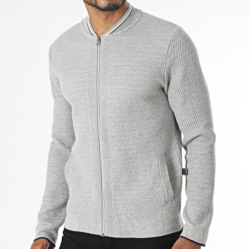 Gilet Zippé Gris