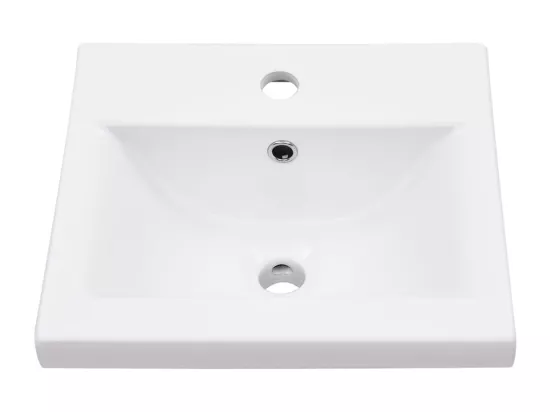 Cadre de lavabo de salle de bain vasque à encastrer Noir Fer