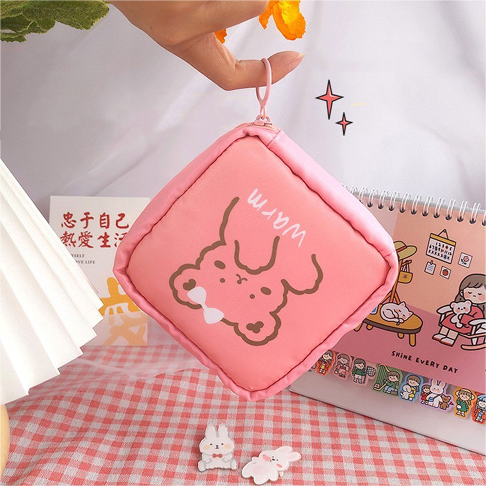 (10x10x4cm) Hygiene Tasche Kosmetik Handtaschen Necessaire Organizer Bag - Lila