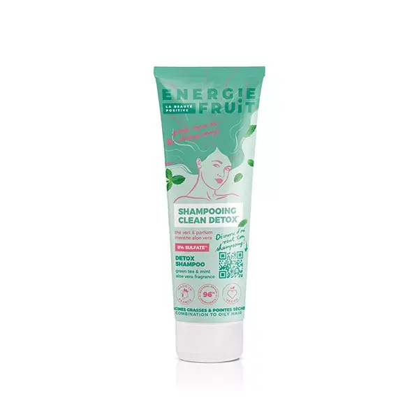Energie Fruit Cheveux Shampoing Clean Détox Thé Vert & Aloe Vera 250ml