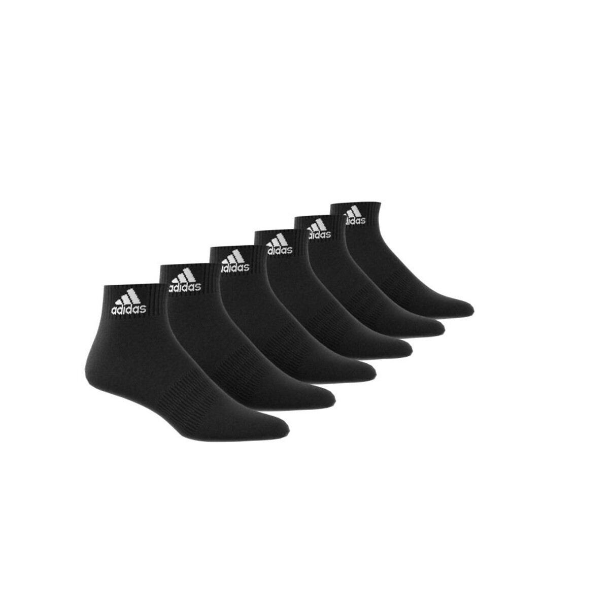 adidas Performance<br>Conjunto de 6 pares de meias acolchoadas para esportes