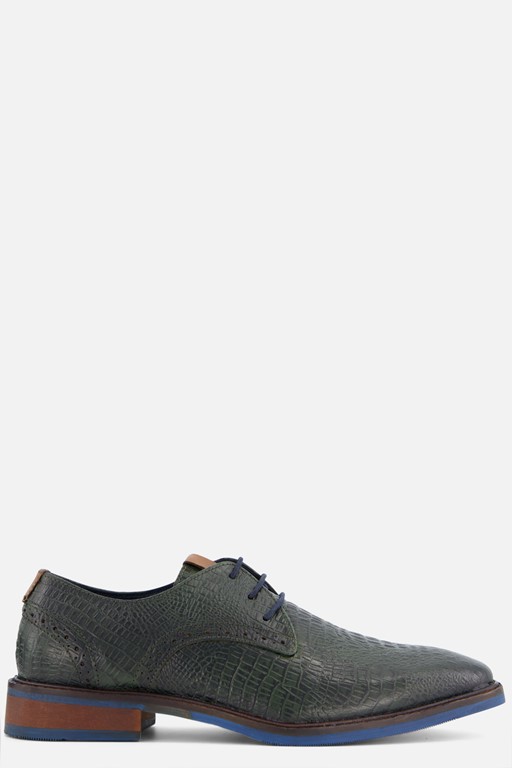 Vertice Veterschoenen groen Leer